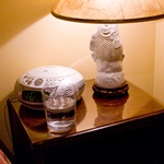 PVC Sheet on bedside table