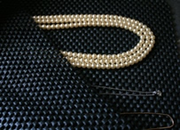 Jewellery dispalyed with Black fabric